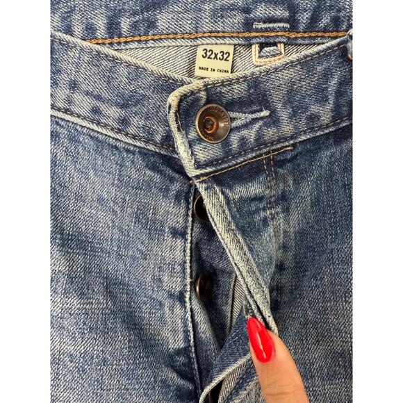 Todd Snyder Jeans Men 32x32 Light Blue Distressed Selvedge Denim from Japan - Picture 5 of 11